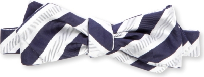 PECKHAM RYE Silk-twill striped bow tie