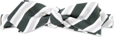 PECKHAM RYE Silk-twill striped bow tie