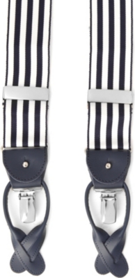 ALBERT THURSTON LTD Barathea equal-stripe braces