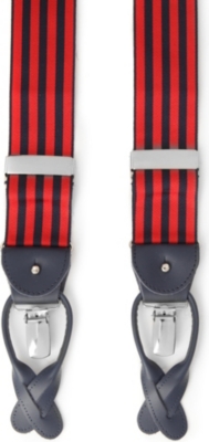 ALBERT THURSTON LTD Barathea equal-stripe braces