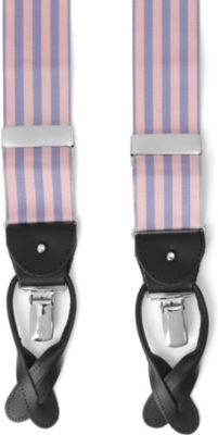 ALBERT THURSTON LTD Barathea equal-stripe braces