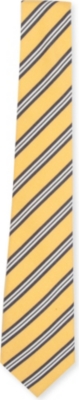 ATKINSONS Striped Irish poplin tie