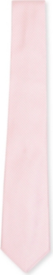 ATKINSONS Jacquared-check silk tie