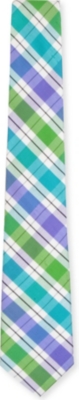ATKINSONS Madras-checked silk tie