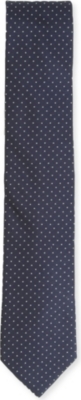 LANVIN Dotted silk tie