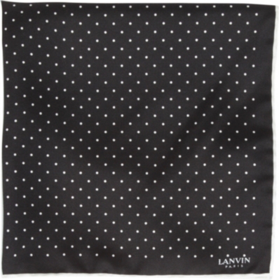 LANVIN Polka dot pocket square