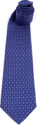FERRAGAMO Sailing Boat tie
