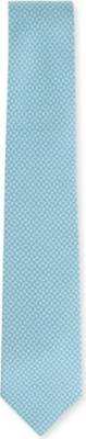 FERRAGAMO Butterfly-printed silk tie