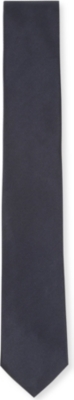 FERRAGAMO Jacquard-wave silk tie