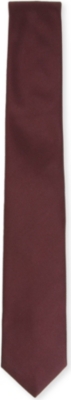 FERRAGAMO Jacquard-wave silk tie