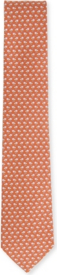FERRAGAMO Jockey accessories-printed silk tie