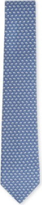 FERRAGAMO Jockey accessories-printed silk tie