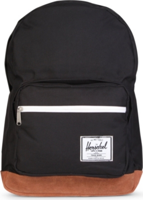 HERSCHEL Pop Quiz canvas and suede backpack