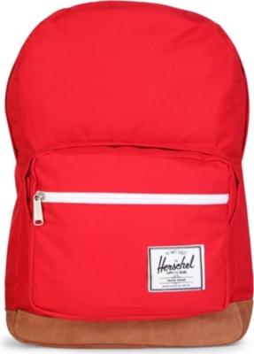 HERSCHEL Pop Quiz canvas and suede backpack