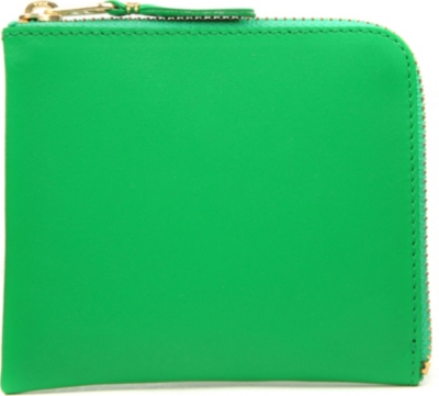 COMME DES GARCONS Leather half-zip wallet