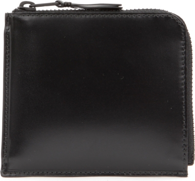 COMME DES GARCONS Leather half-zip wallet