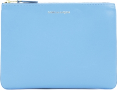 COMME DES GARCONS Zipped leather pouch
