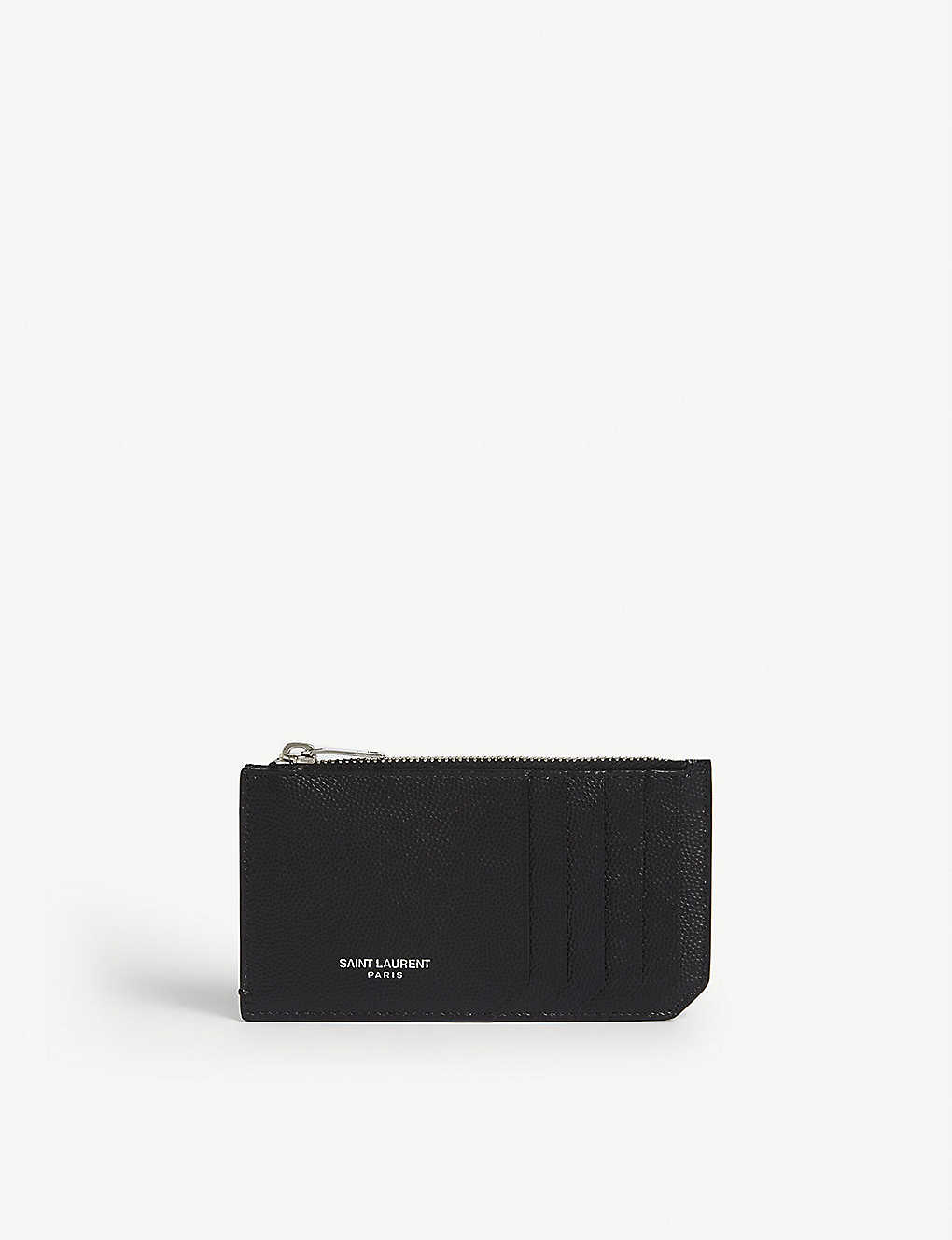 Logo grained leather card holder(8458473)