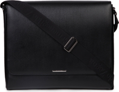 ZEGNA Zegna heritage leather messenger bag