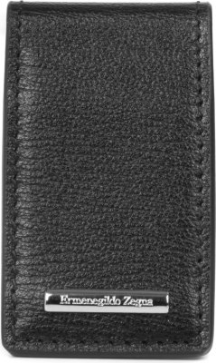 ZEGNA Heritage leather money clip
