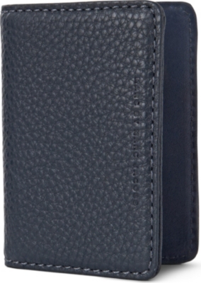 MARC BY MARC JACOBS Grained leather card wallet (Navy