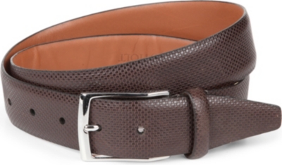 FULLUM & HOLT Cameron grained-leather belt