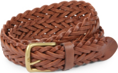 FULLUM & HOLT Parker woven-leather belt