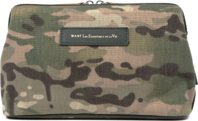 WANT LES ESSENTIELS Nick Wooster camouflage Kenyatta wash bag