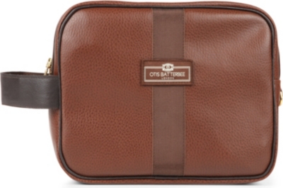 OTIS BATTERBEE Large faux-leather wash bag