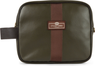 OTIS BATTERBEE Large faux-leather wash bag