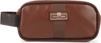 OTIS BATTERBEE Small faux-leather wash bag