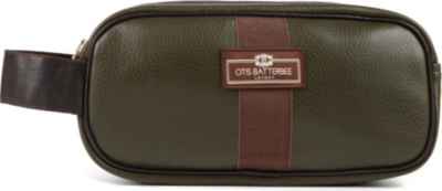 OTIS BATTERBEE Small faux-leather wash bag