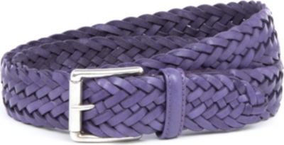 ANDERSONS Woven-leather belt