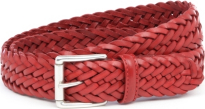 ANDERSONS Woven-leather belt
