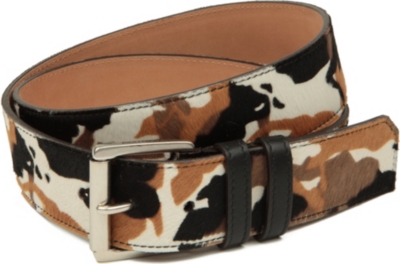 JIMMY CHOO Camo-print pony belt