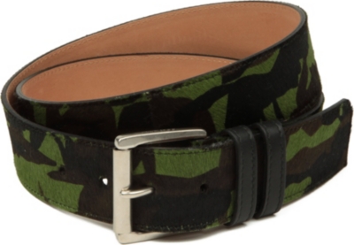 JIMMY CHOO Camo-print pony belt