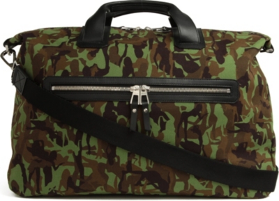 JIMMY CHOO Camden camo-canvas bag
