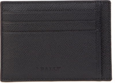 BALLY Boryn textured leather card holder