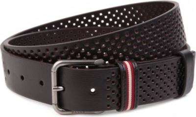BALLY Bally perforated leather belt