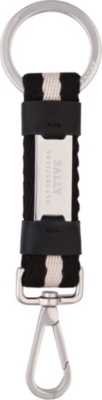 BALLY Embossed-plaque key ring