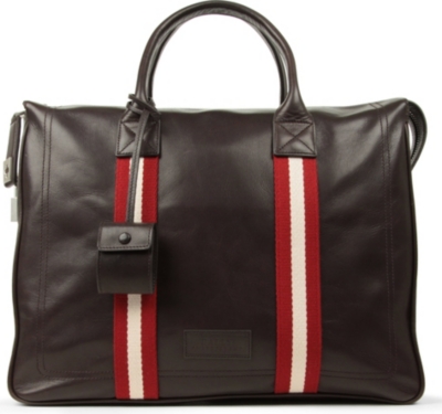 BALLY Leather stripe business bag