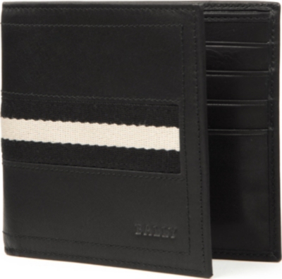 BALLY Leather stripe wallet