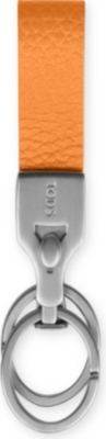 TODS Saffiano leather valet key ring