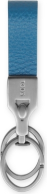 TODS Saffiano leather valet key ring