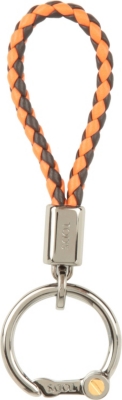 TODS Double plaited leather keyring