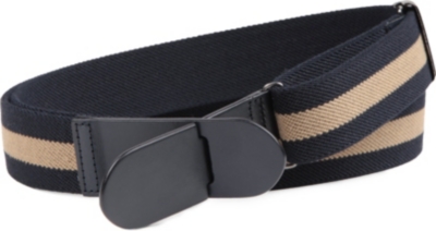 TODS Elasticated striped-canvas belt