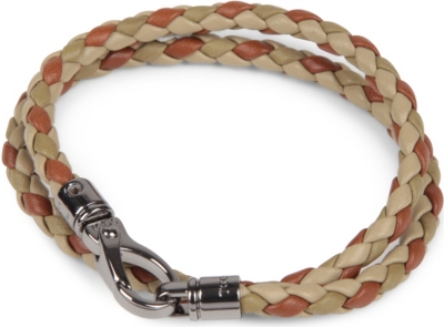 TODS My Colours plaited-leather bracelet