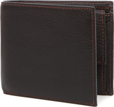 SIMON CARTER Cinnamon-stitched soft-leather wallet