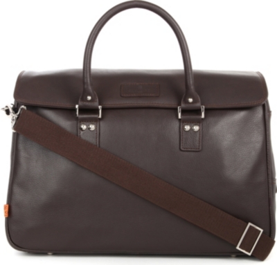 SIMON CARTER Lewes leather laptop bag