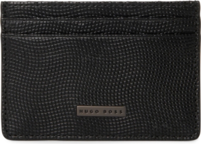 HUGO BOSS Bosleny textured-leather card case